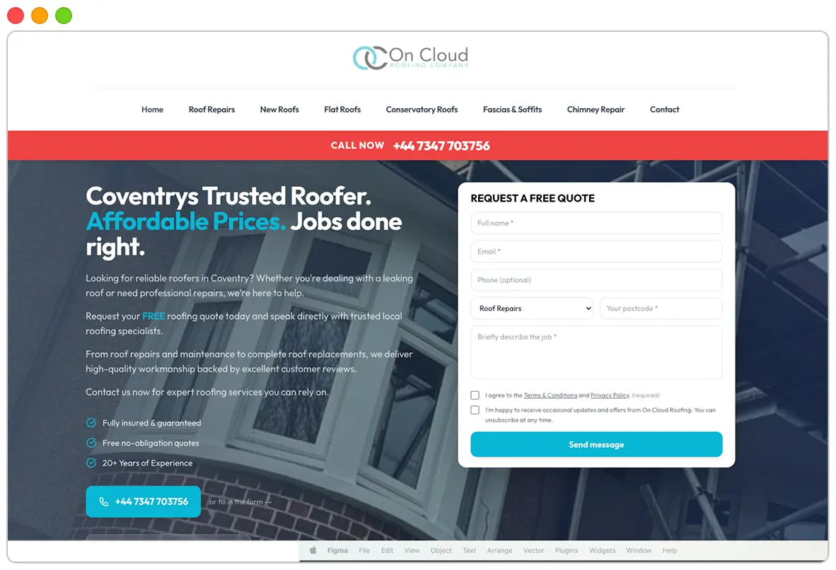 Website screenshot